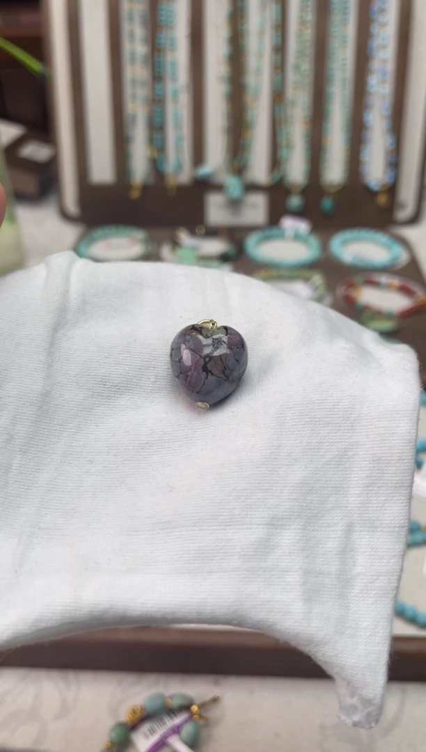 银S925镶嵌绿松石珠宝奇石121