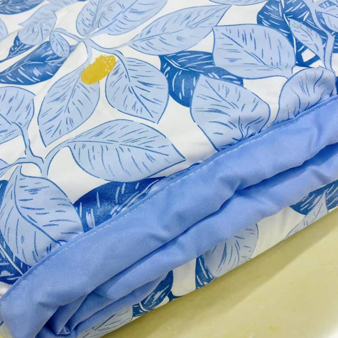 {蓝叶}--水洗棉夏被子
