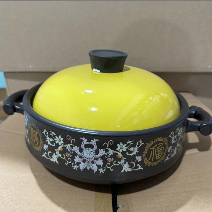 耐高温干烧不裂陶瓷砂锅炖锅家用燃气煤气灶