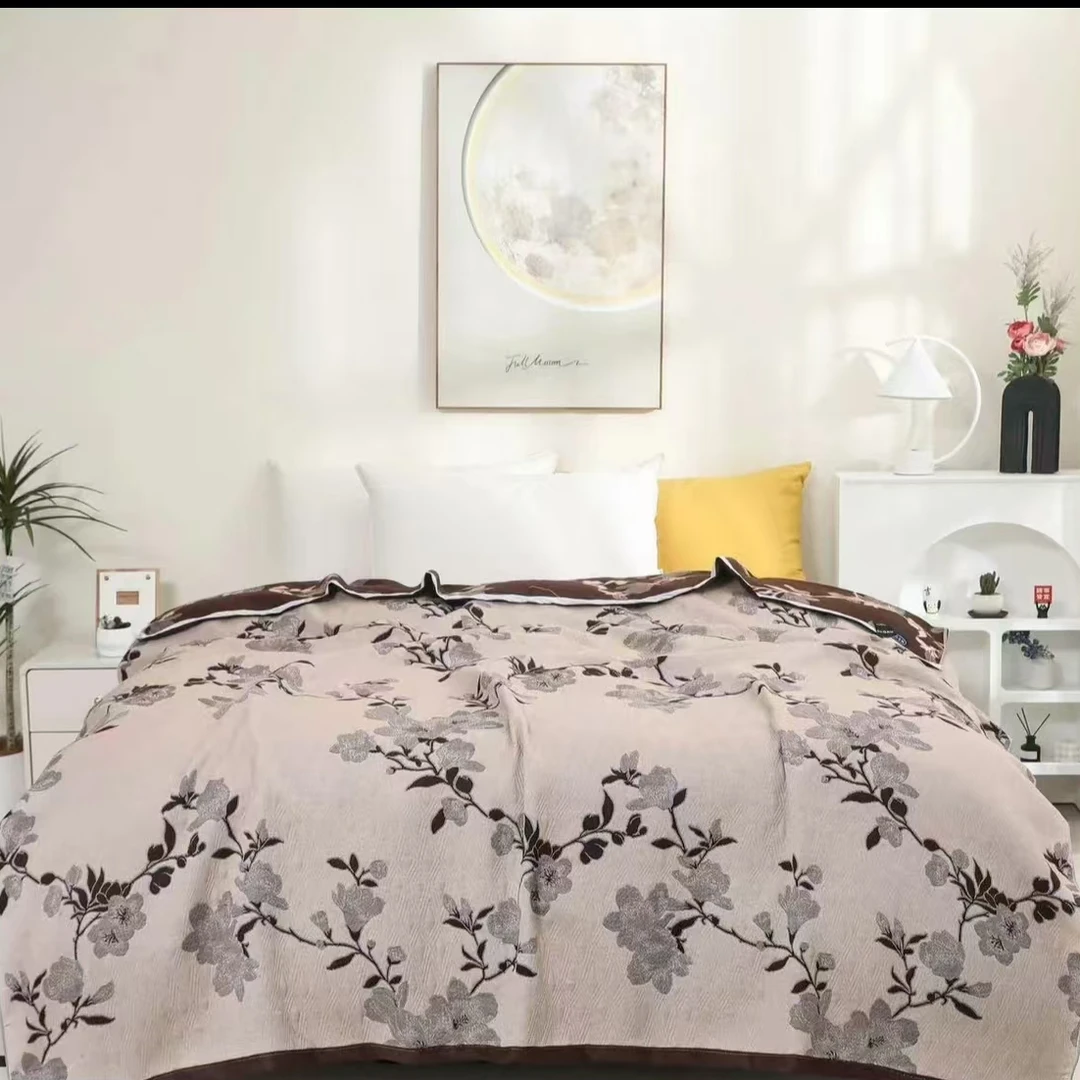 纯棉纱布盖毯--木棉朵朵200*230
