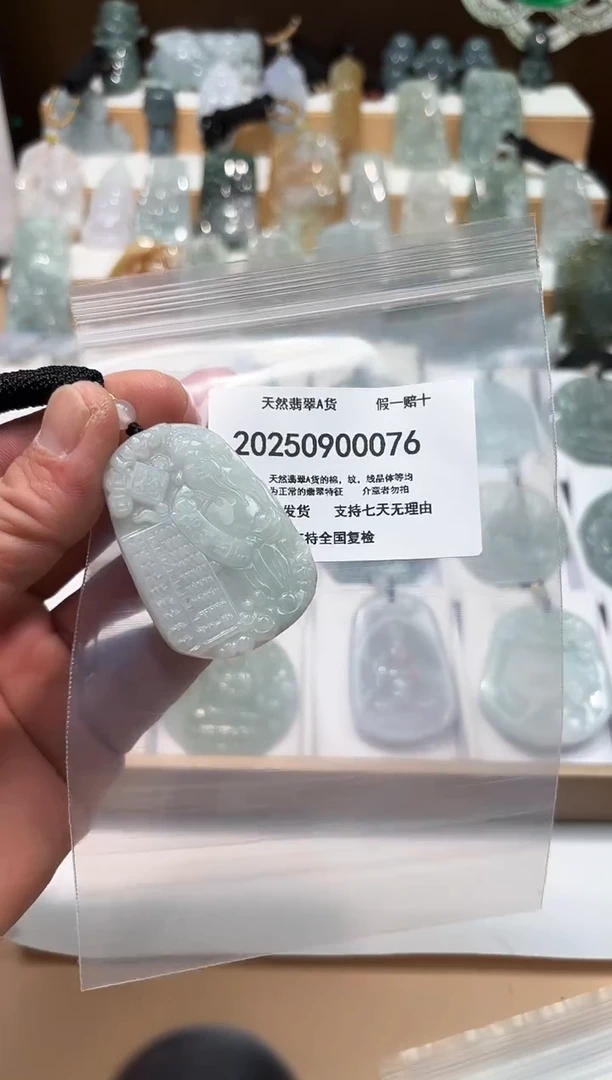 颈饰未镶嵌翡翠天然A货翡翠20250901