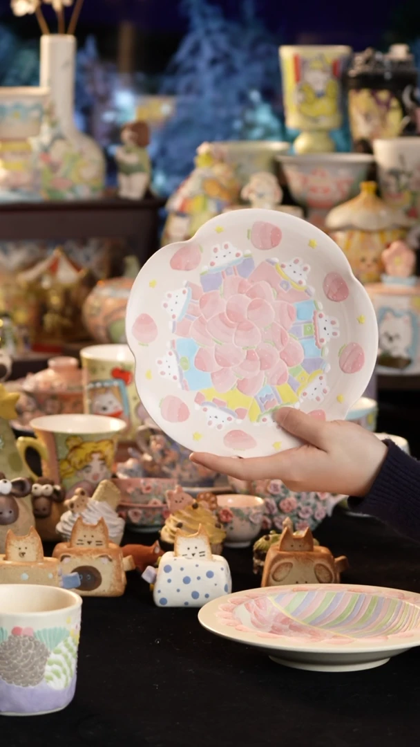 其他陶微瑕景德镇釉下彩手绘设计师款陶瓷