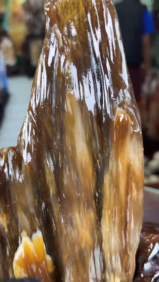 缅甸天然树化玉摆件