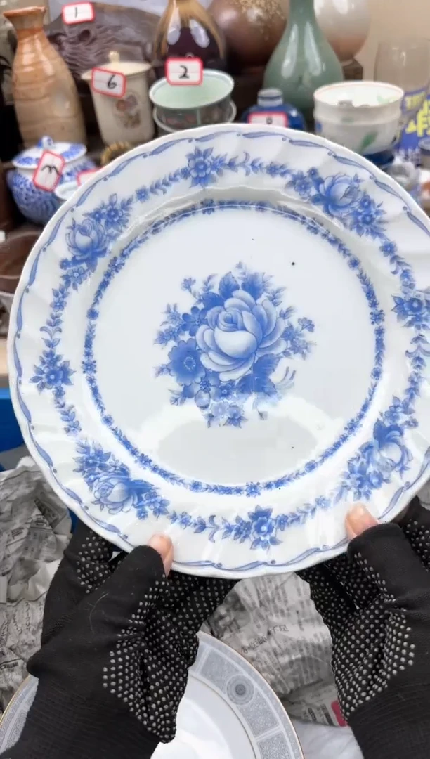 【闪购商品】瓷片24厘米中古陶瓷满18米包邮一单一付