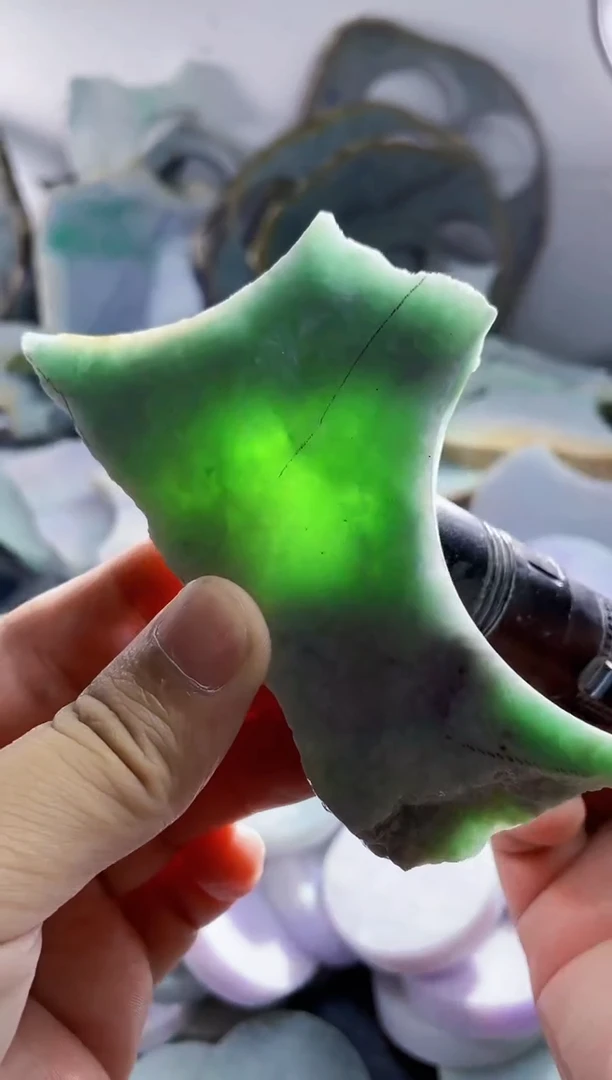 翡翠裸石天然A货翡翠1361
