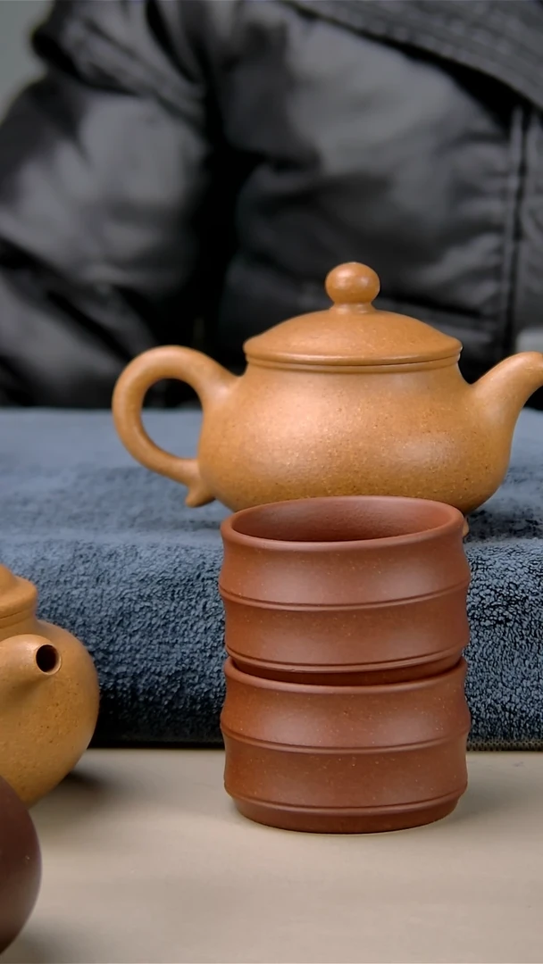 【闪购商品】清水泥茶壶170/180潘壶梨皮黄段