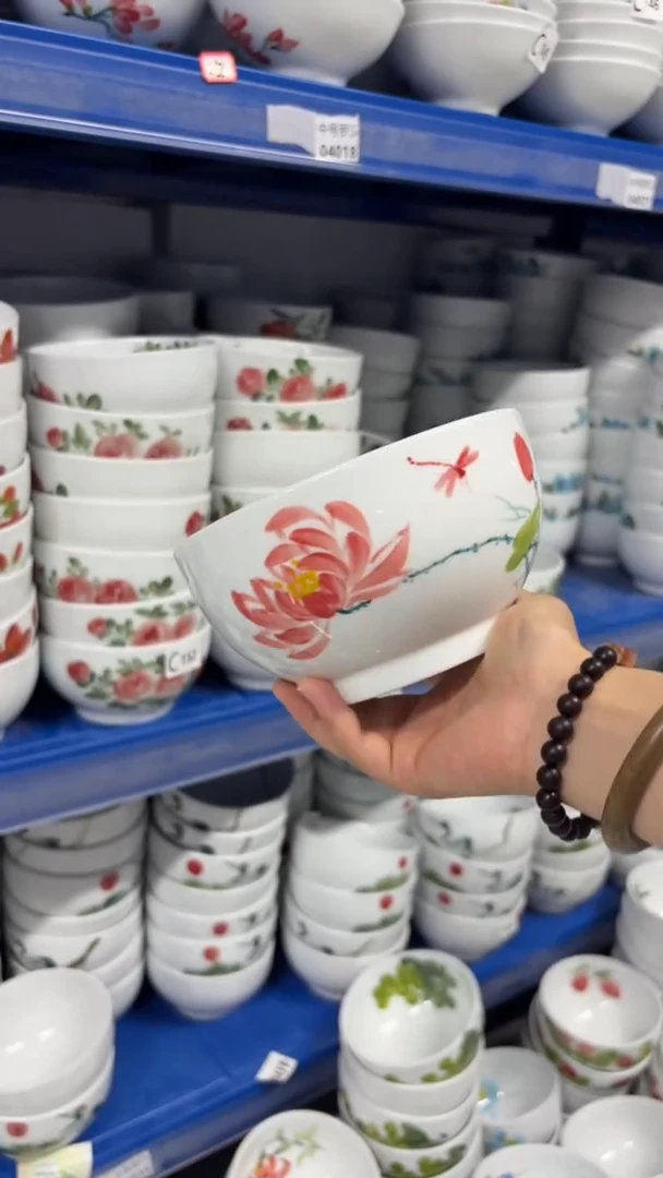 景德镇手绘釉中彩（食品级）罗汉碗