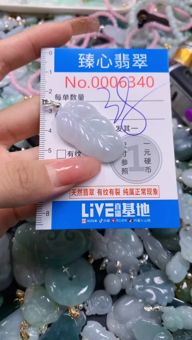 翡翠未镶嵌颈饰6340