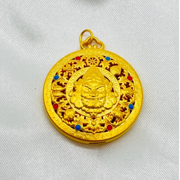 足金饰品/珐琅财神八宝罗盘/2.69/1B5F10112/K