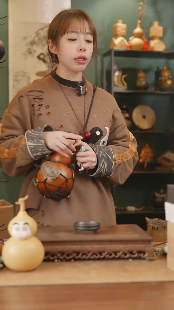 【闪购商品】332号精品天然大漆工艺防渗内胆酒葫芦~