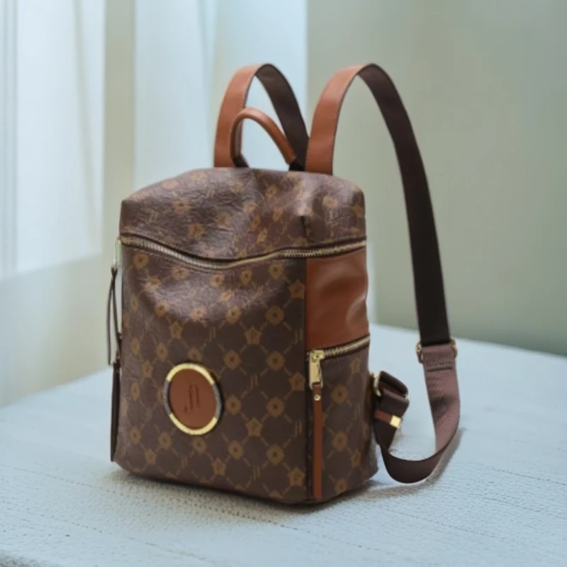 2024新款时尚简约风通勤百搭包LTBB-MDE-9808咖色