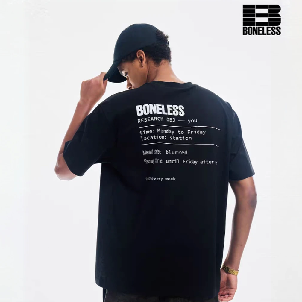 做旧排版图案短袖百搭T恤