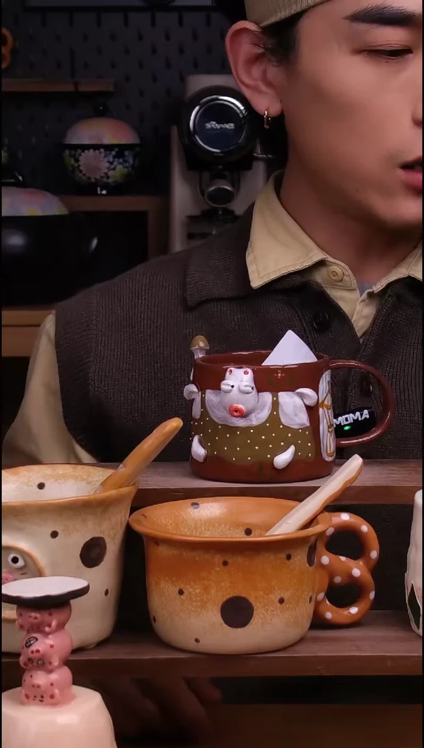 杯子景德镇可爱设计师款陶瓷15