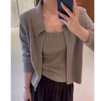 【女主剧本】韩系温柔风高级感显瘦气质上衣两件套-60081