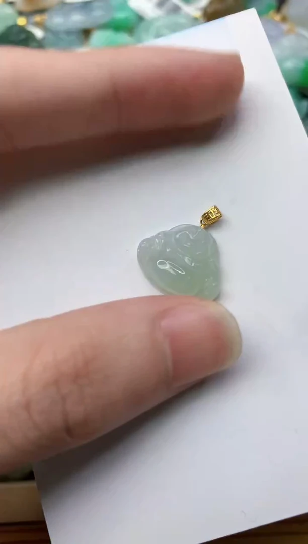 【闪购商品】翡翠颈饰18K金镶嵌5...........