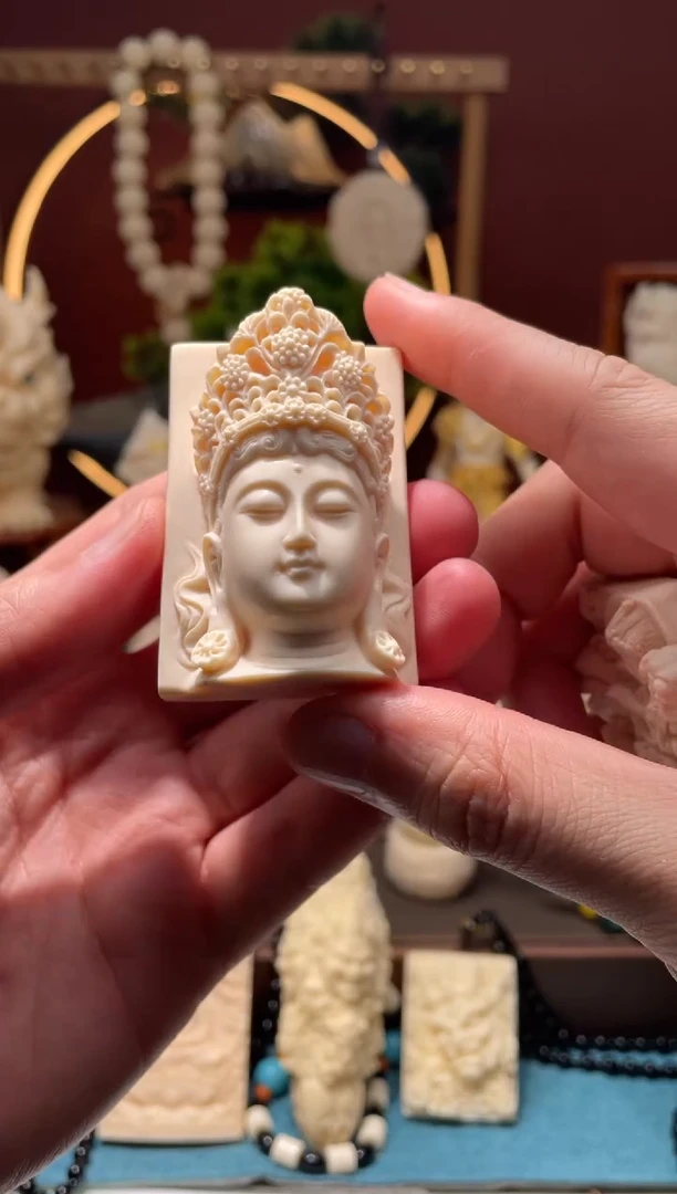 菩提根/象牙果吊坠重工版观音头