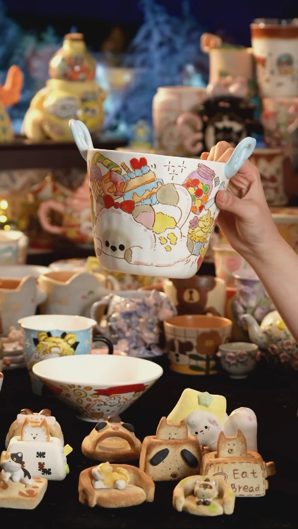 其他陶纵****?景德镇釉下彩手绘设计师款陶瓷