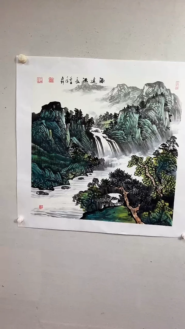 国画源远流长/4尺斗方托底/莫文轩