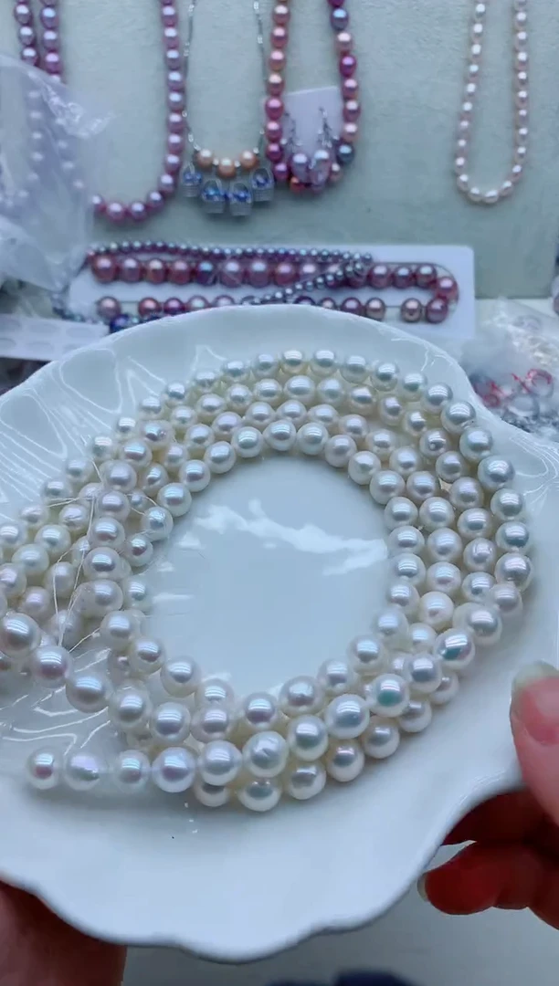 淡水珍珠未镶嵌颈饰淡水珍珠项链多样性发其一