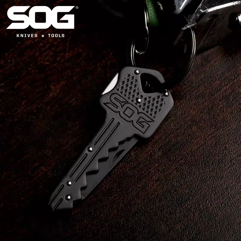 sog折叠刀钥匙小刀拆快递刀钥匙扣挂件户外野营便携应急工水果刀
