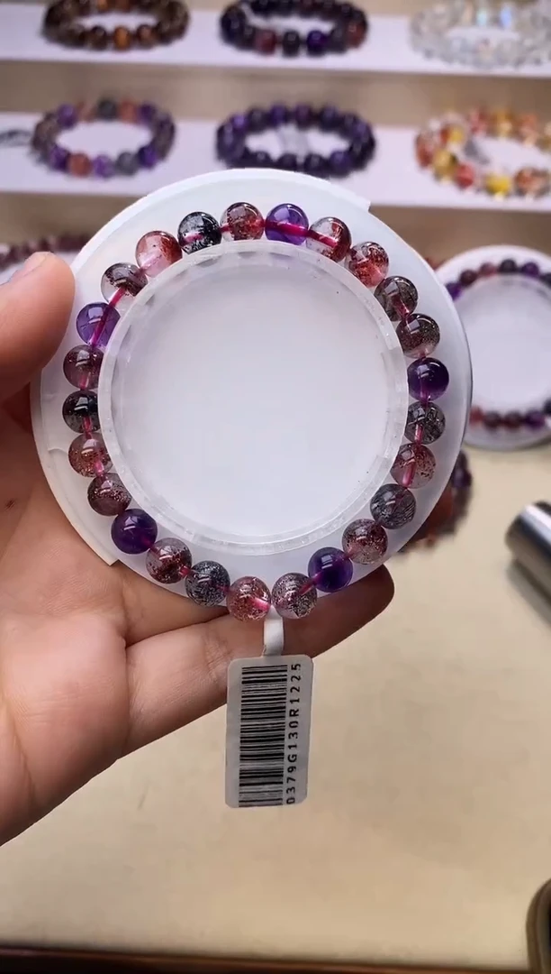【闪购商品】水晶手链未镶嵌黑加仑超七7m+