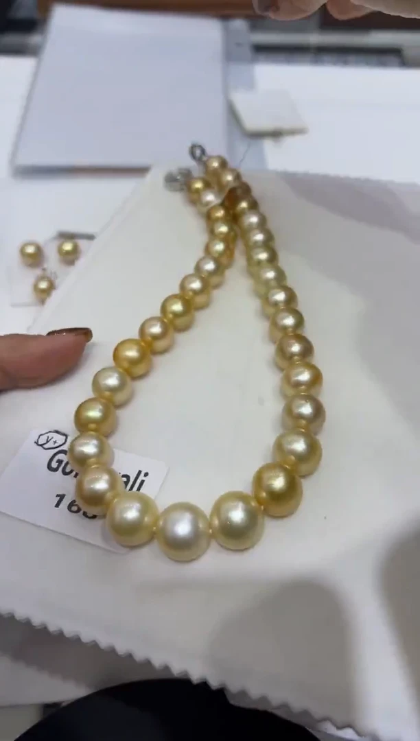 未镶嵌项链海水珍珠金+白定99总8800