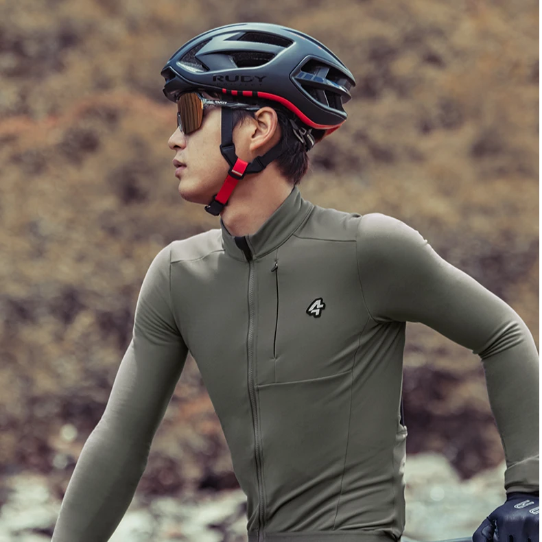 兰帕达秋冬骑行服 5-15度 抓绒保暖男长袖舒适公路自行车迅霆上衣