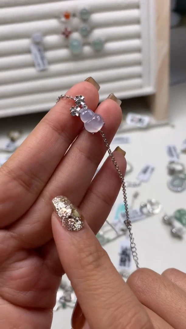 银S925镶嵌戒指翡翠手链1