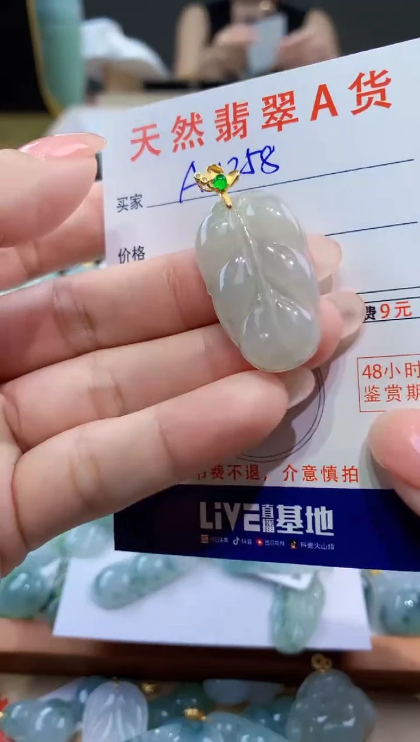 颈饰未镶嵌翡翠天然翡翠A货挂件