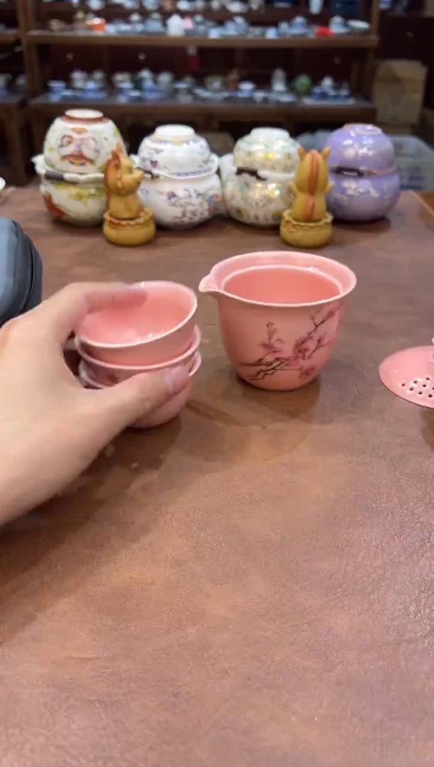 真的很便宜会开片的旅行茶具