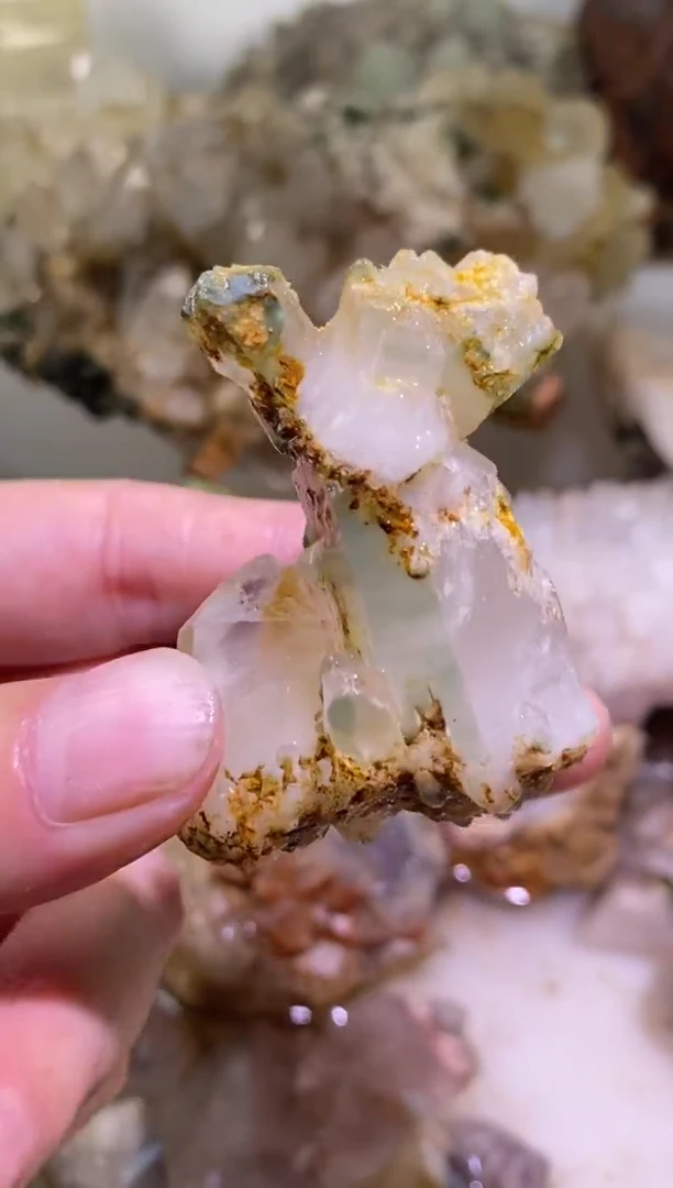 未镶嵌珠宝半成品水晶20号55g绿幽灵+四川美姑超七花园水晶