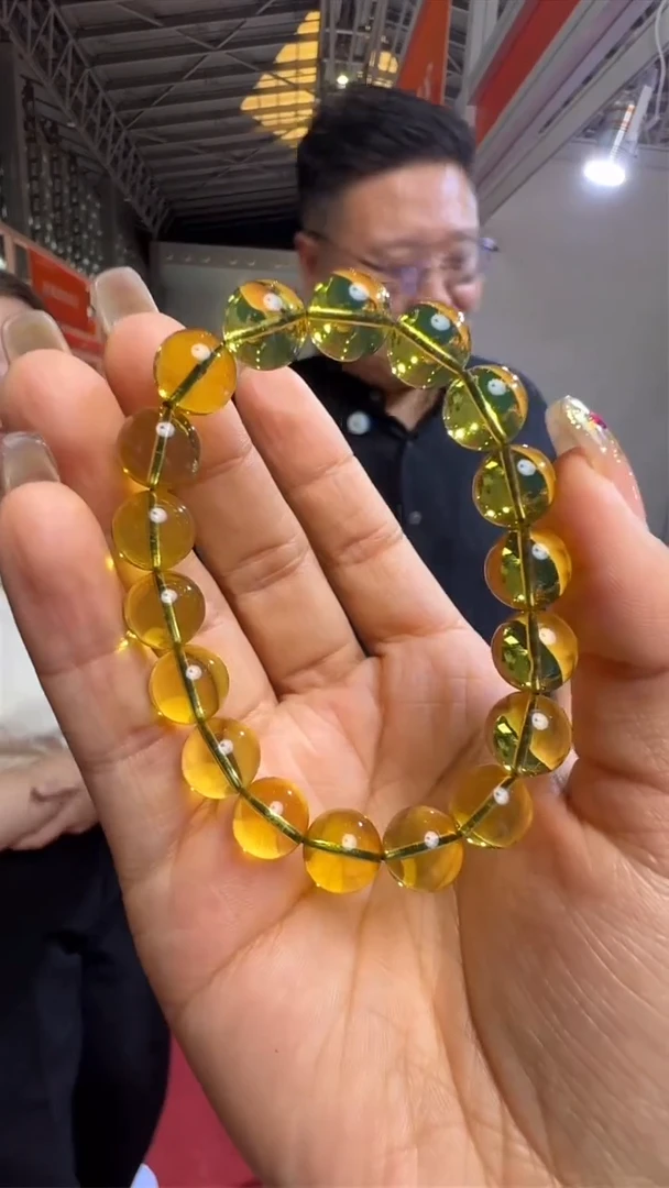 未镶嵌琥珀手链缅甸琥珀假一罚十10mm