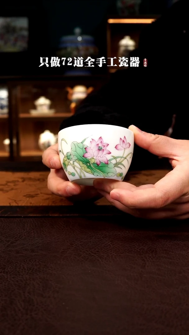 摆件陶景德镇现代手工手绘陶瓷