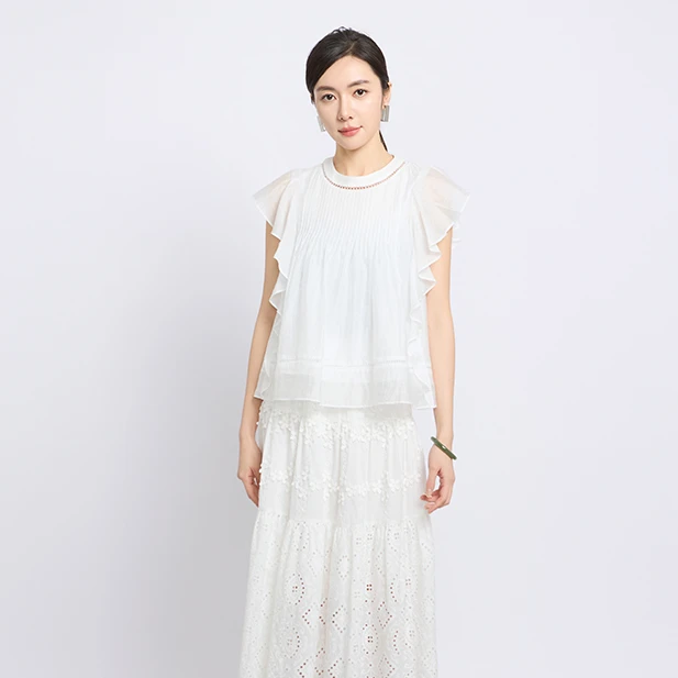 S·DEER圣迪奥洋气服装简约春游出行衣服拼接休闲上衣S252Z3205