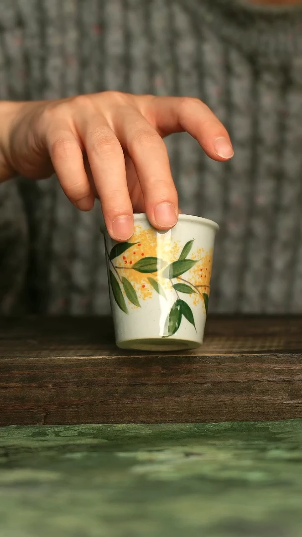 陶瓷青诗集手工手绘瓷器