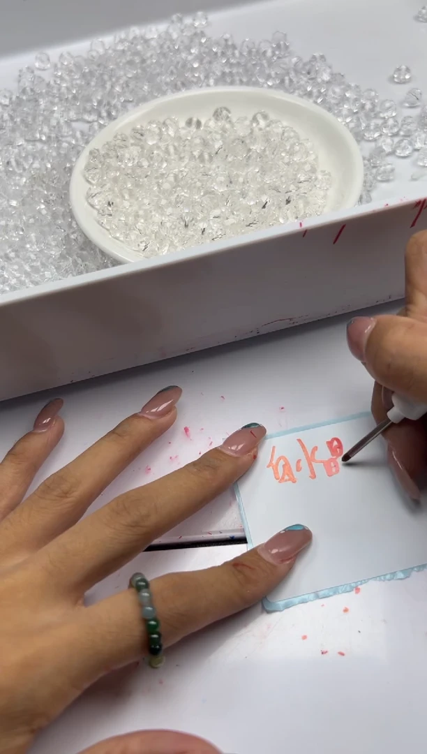 未镶嵌颈饰水晶w2149白水晶切面算盘8mm*30颗