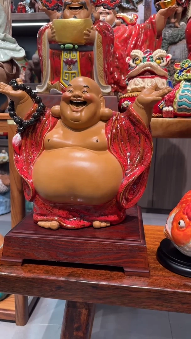 陶瓷彬**李皆大欢喜一件