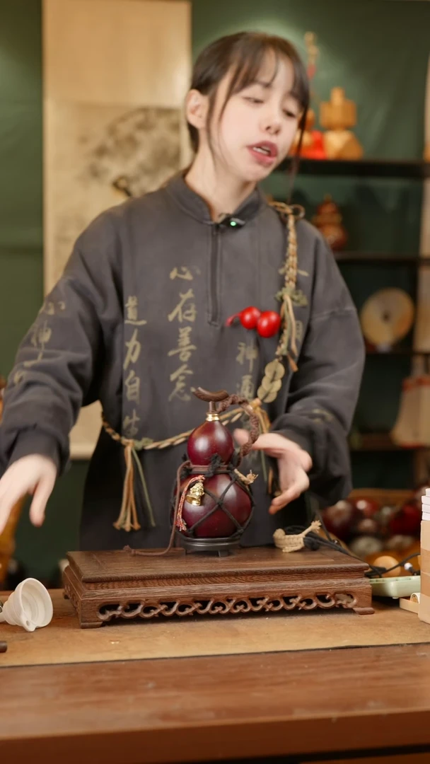 307号精品天然大漆酒葫芦一物一拍~