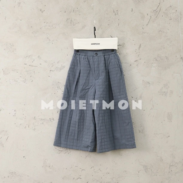 Moi et mon冬季新款小众设计师夹棉七分裤休闲百搭舒适加厚七分裤