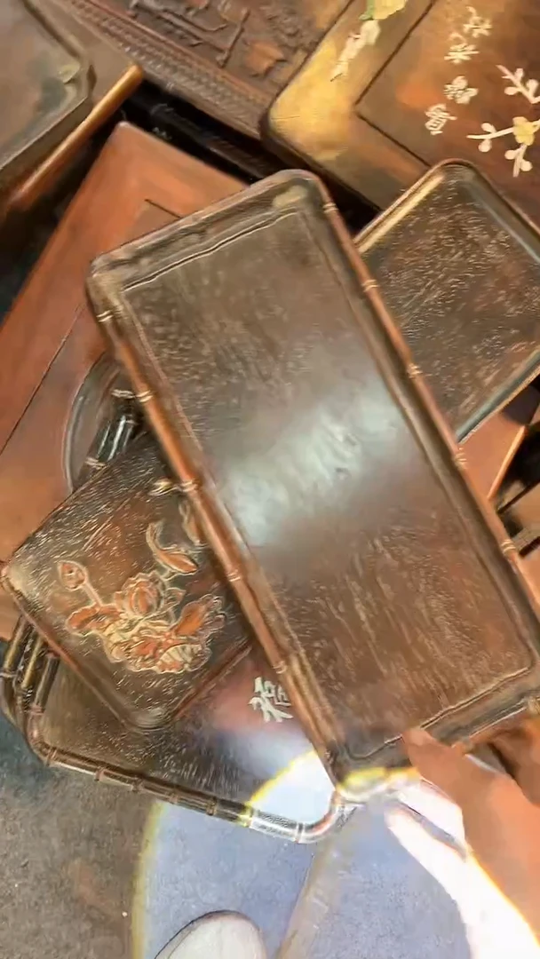 【闪购商品】非洲紫檀（红花梨）赏盘