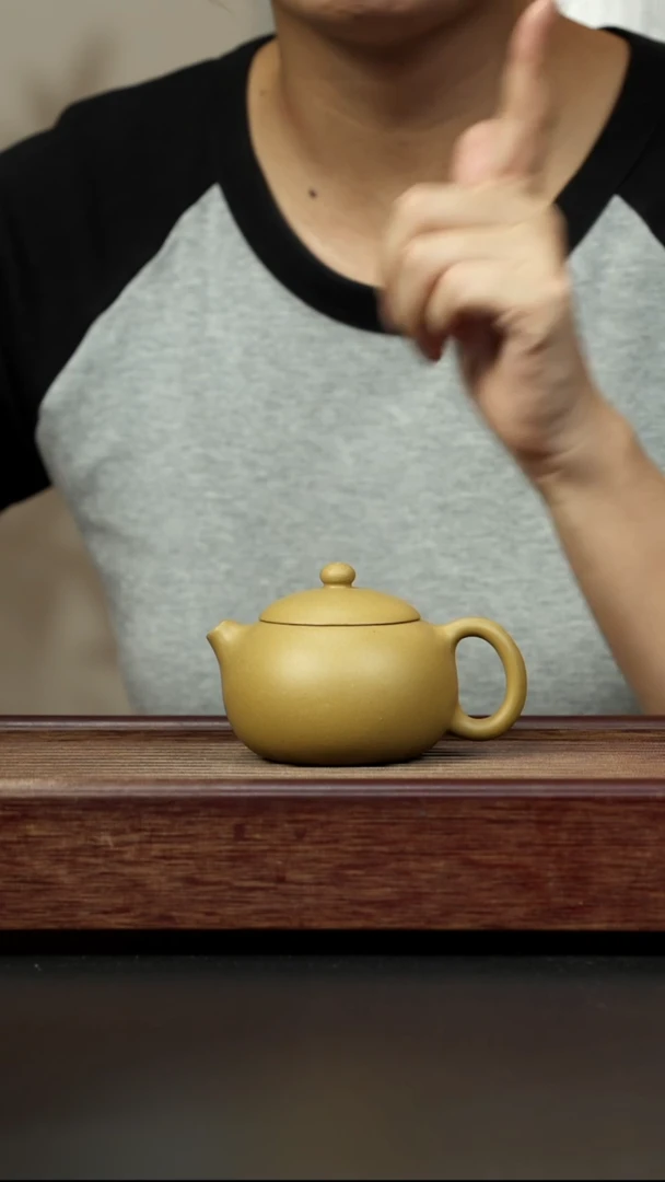 紫砂茶壶黄金段 西施