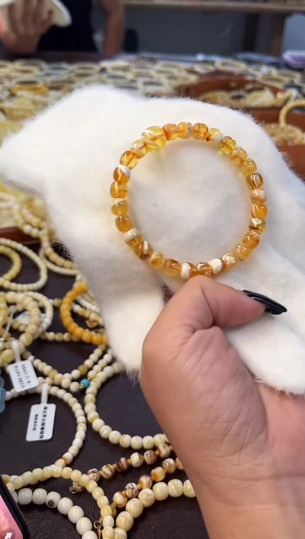 裸石蜜蜡未镶嵌蜜蜡手串