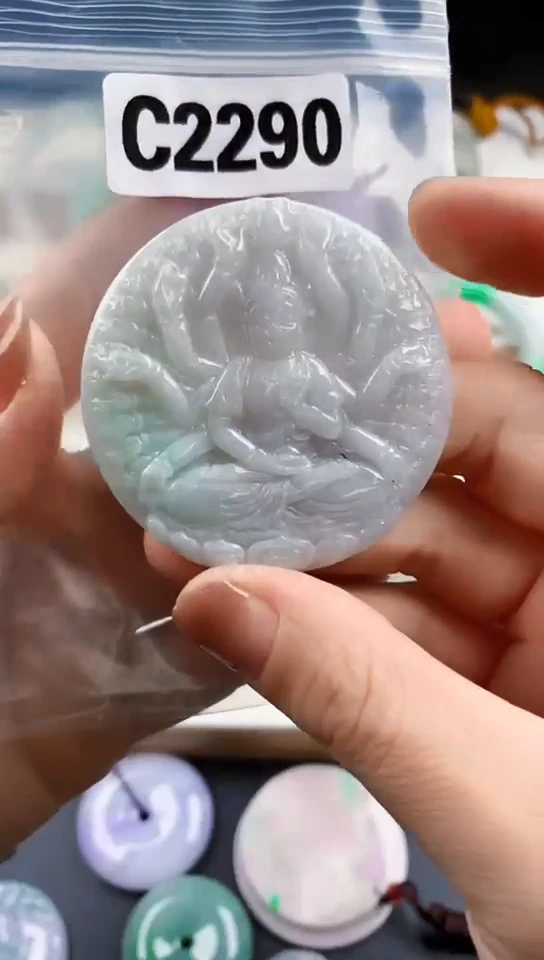 颈饰未镶嵌翡翠天然翡翠吊坠挂件