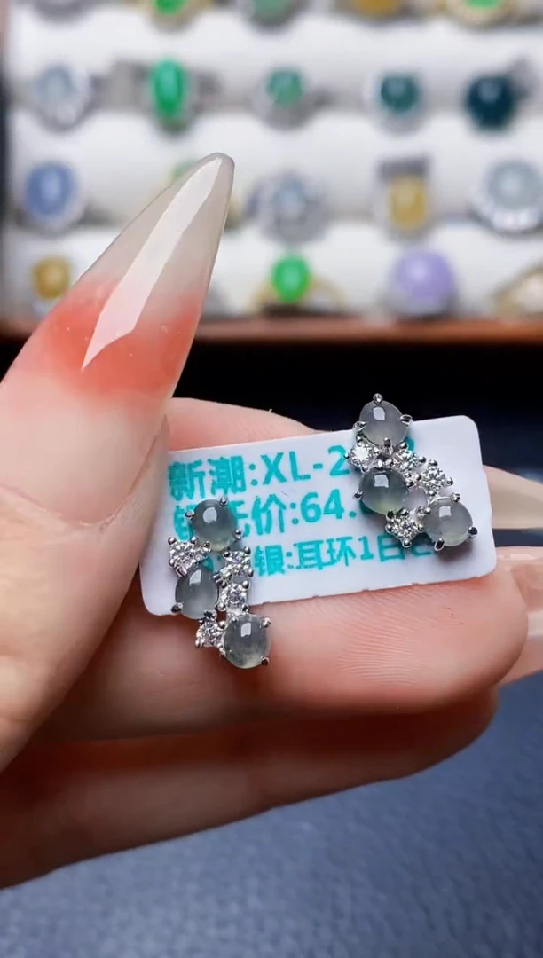 银S925镶嵌戒指翡翠1439