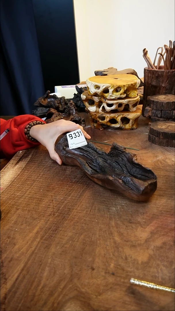 B331鹰瞳木作手工工艺香插