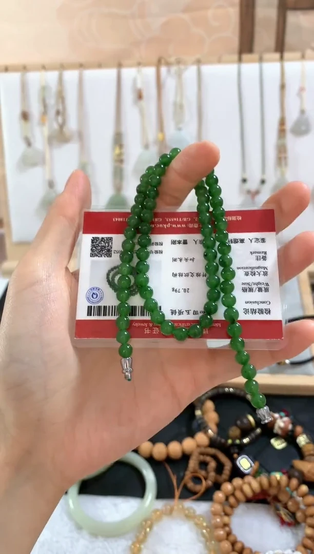 和田玉未镶嵌颈饰阳**女项链4