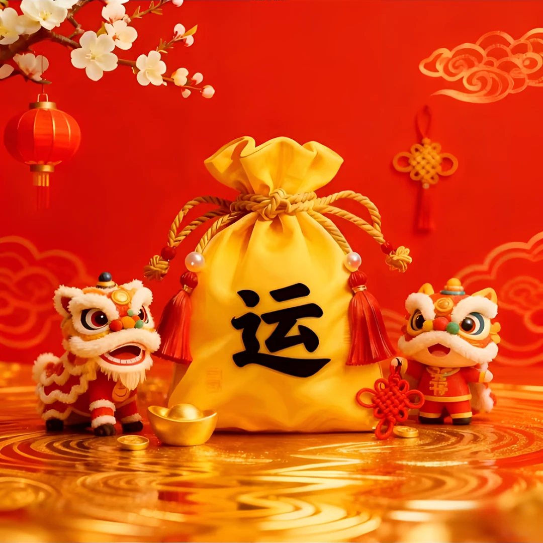 1号 泰岁 手绘卡 生肖贴福卡