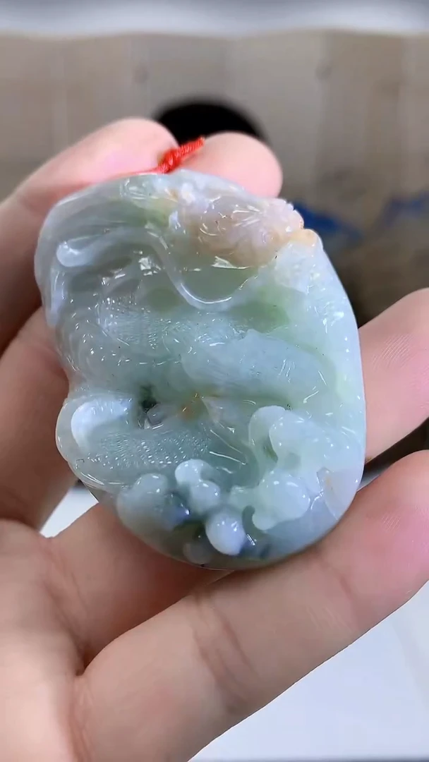 【闪购商品】定制翡翠未镶嵌4812bb-毛货挂件40