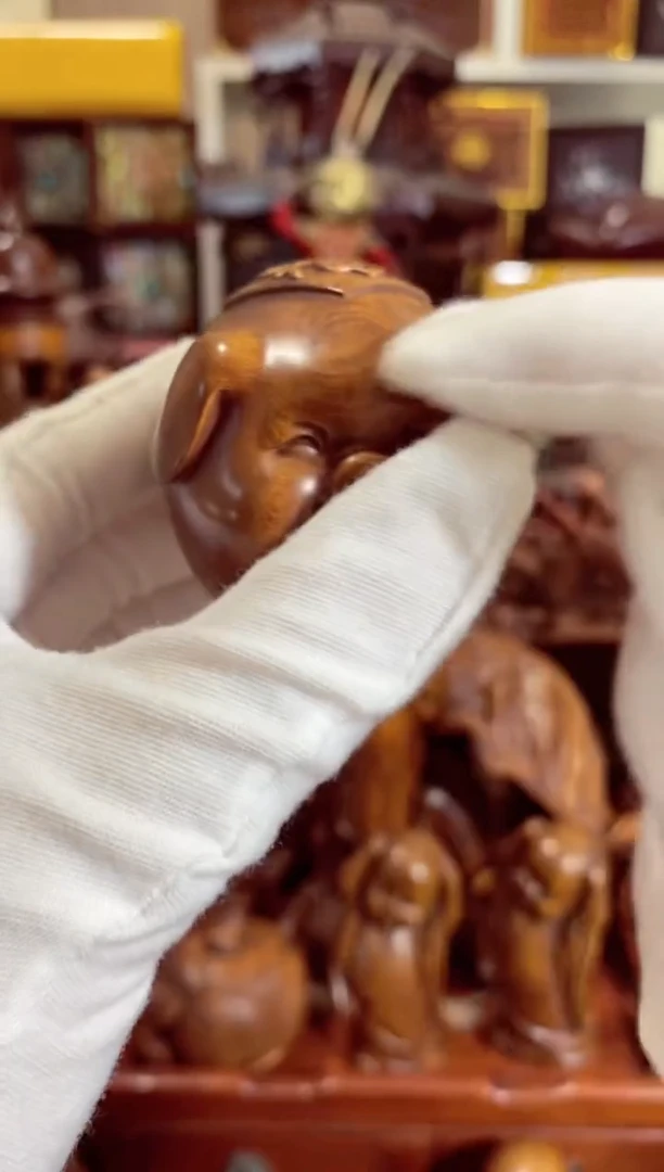 木小叶黄杨小件福猪