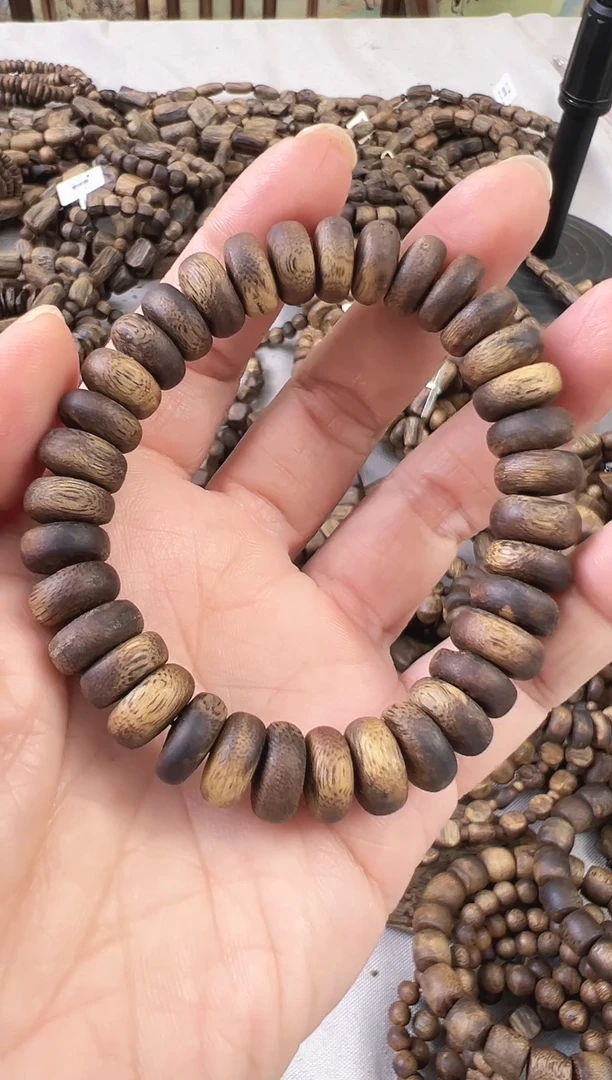 【闪购商品】沉香手串棋楠沉香算盘珠单圈手串12克